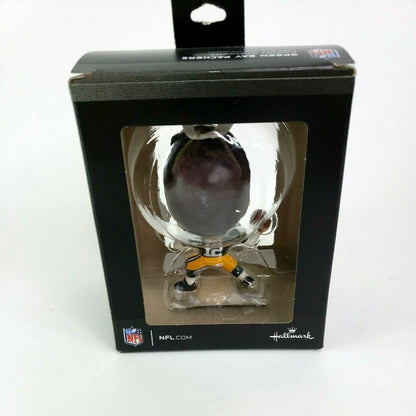 Hallmark NFL Green Bay Packers Aaron Rodgers Bouncing Buddy Christmas Ornament - 10SL2274