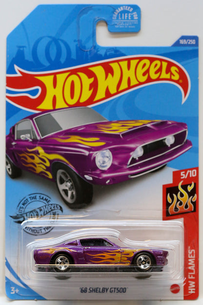 Hot Wheels '69 Shelby GT500 HW Flames GHF58 - Plus (+) a Bonus Hot Wheel