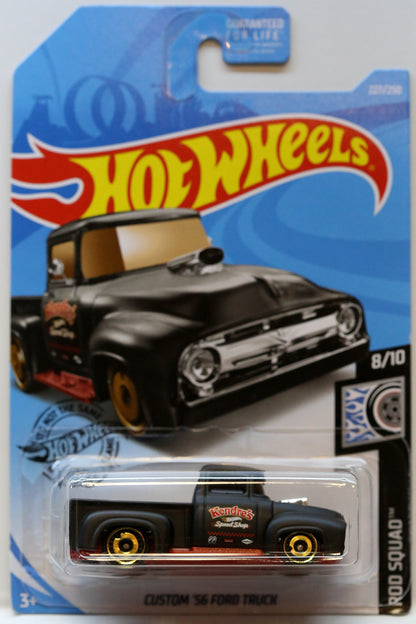 Hot Wheels Custom '56 Ford Truck HW Rod Squad FYC17 - Plus (+) a Bonus Hot Wheel