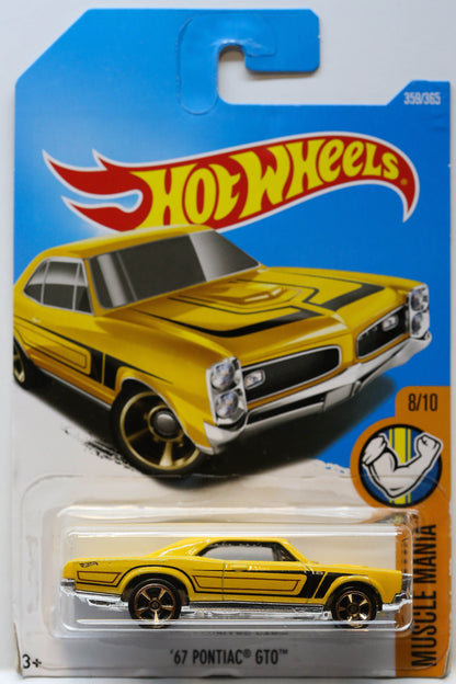 Hot Wheels '67 Pontiac GTO HW Muscle Mania DVC43 - Plus (+) a Bonus Hot Wheel - Rare and HTF