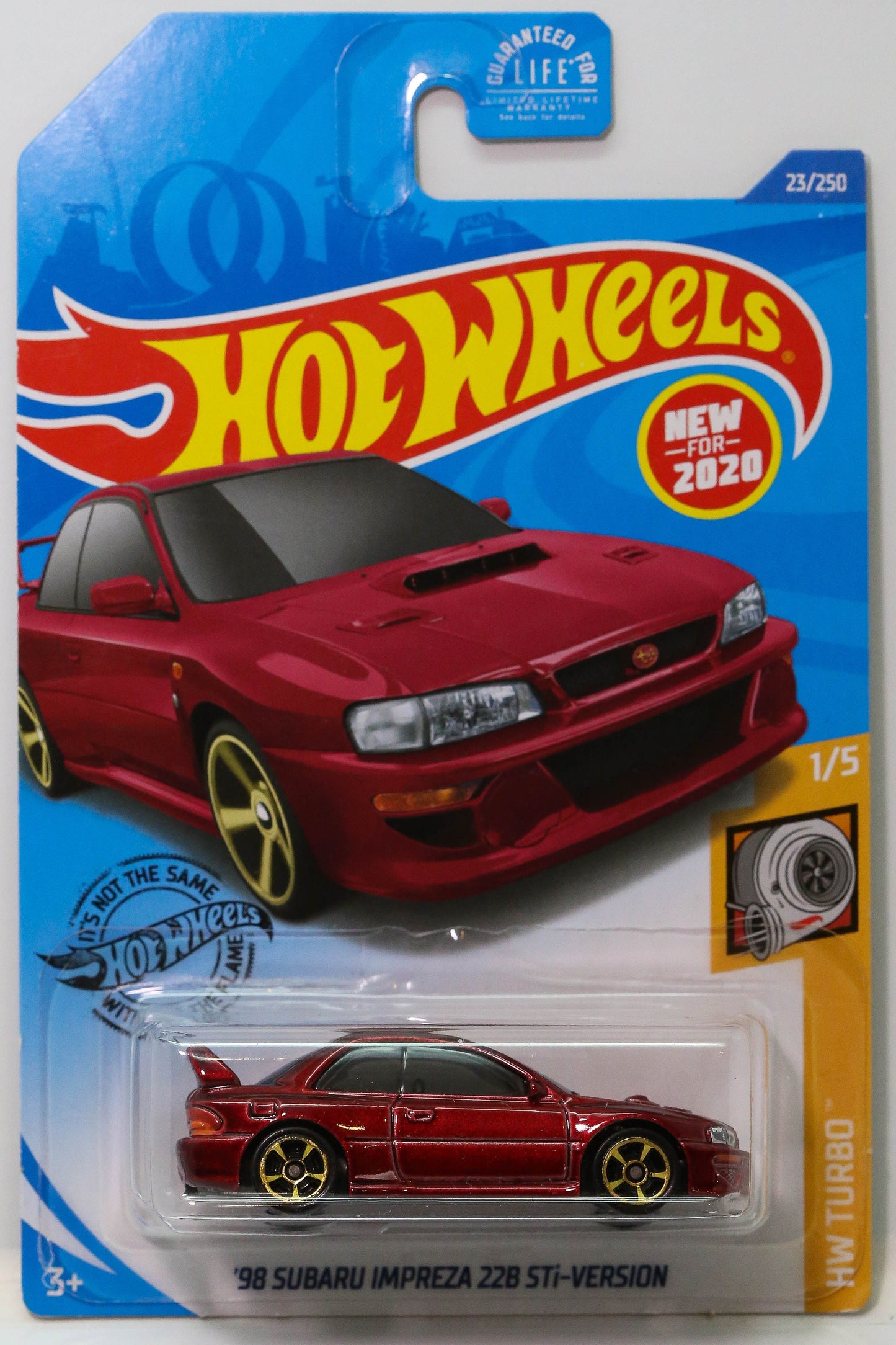 Hot Wheels '98 Subaru Impreza 22B-STi Version HW Turbo GHF06 - Plus (+) a Bonus Hot Wheel