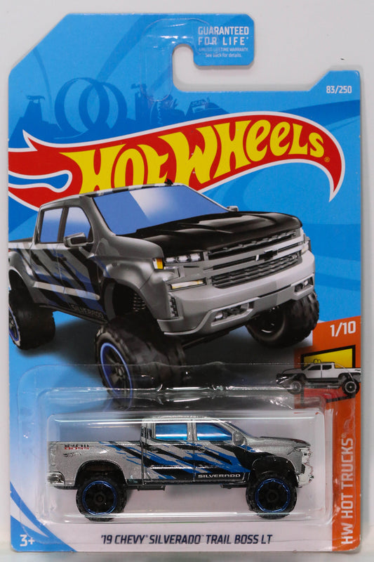 Hot Wheels '19 Chevy Silverado Trail Boss LT Pickup HW Hot Trucks FYG47 - Kmart Exclusive - Plus (+) a Bonus Hot Wheel - Rare