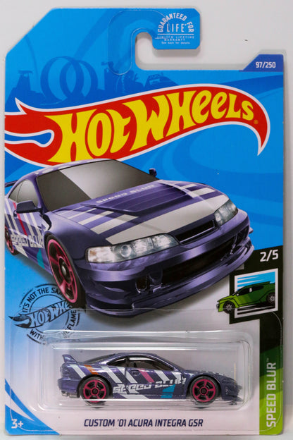 Hot Wheels Custom '01 Acura Integra GSR HW Speed Blur GHD33 - Plus (+) a Bonus Hot Wheel