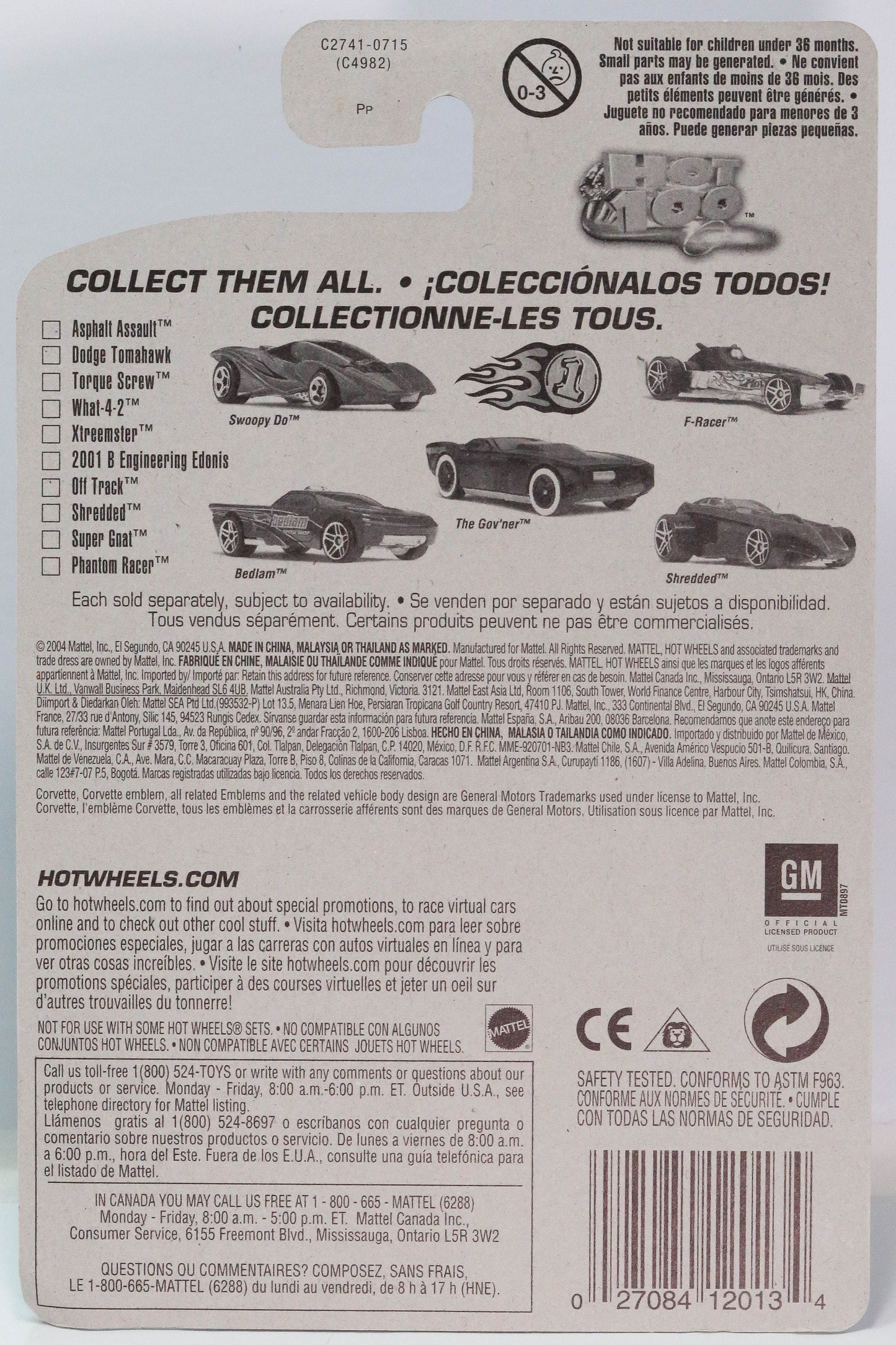 Vintage Hot Wheels Corvette C6 - 2004 First Editions C2741 - Plus (+) a Bonus Hot Wheel